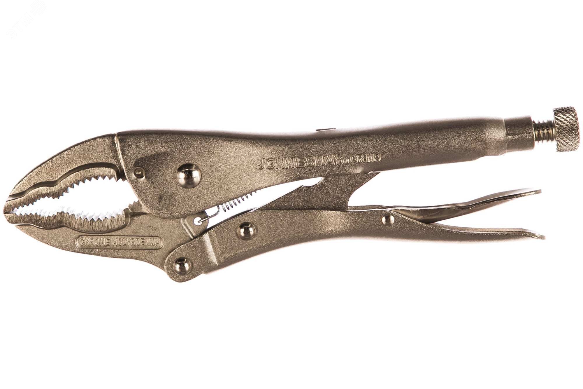 P52M10 Зажим ручной с фиксацией, двойной трубный захват, 250 мм, 0-64 мм