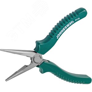 P116 Длинногубцы прямые, многофункциональные, с полимерными рукоятками, 160 мм