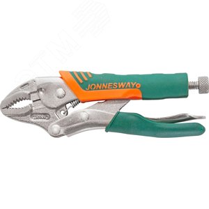 P32M05C Зажим ручной с фиксацией и прорезиненными рукоятками, трубный захват, 125 мм, 0-28 мм