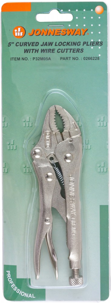 P32M05A Зажим ручной с фиксацией, трубный захват, 125 мм, 0-28 мм