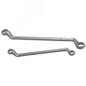 W230809 Ключ гаечный накидной изогнутый 75°, 8х9 мм