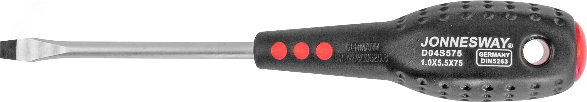 D04S575 Отвертка стержневая шлицевая FULL STAR, SL5.5х75 мм