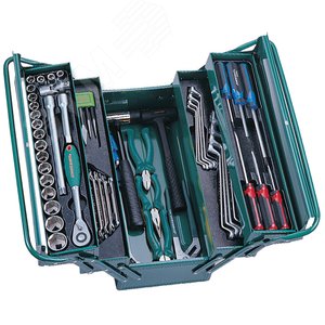 C-3DH203 Набор инструмента универсальный 1/2"DR в ящике, 66 предметов