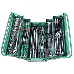 C-3DH262 Набор инструмента универсальный 1/2"DR в ящике, 62 предмета