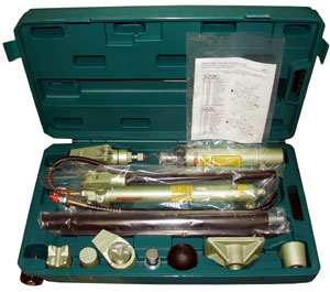 AE010010 Набор гидроинструмента (10т односкоростной), 18 предметов