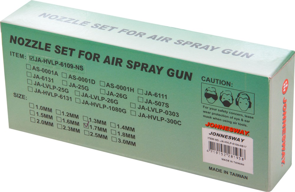 JA-HVLP-6109-NS17 Дюза сменная 1.7 мм для пистолета покрасочного "Краскопульт" JA-HVLP-6109