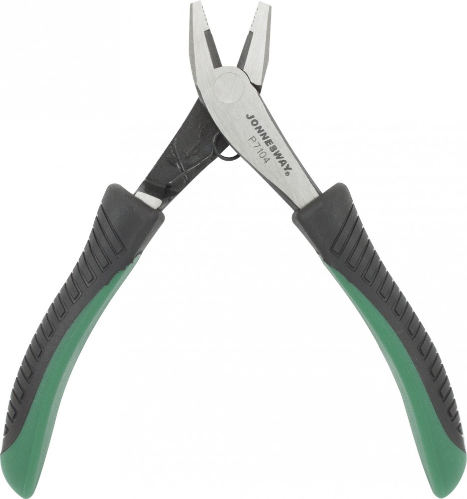 P7104 Пассатижи с двухкомпонентными рукоятками, мини, 120 мм
