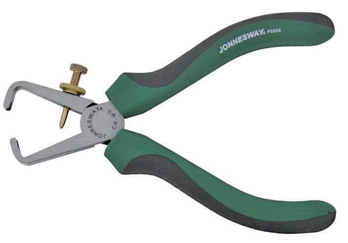 P8806 Пассатижи для снятия изоляции  со скрытой пружиной и двухкомпонентными рукоятками, CrMo, 160 мм