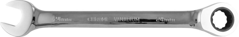 W106124 (W60124) Ключ гаечный комбинированный трещоточный с реверсом, 24 мм