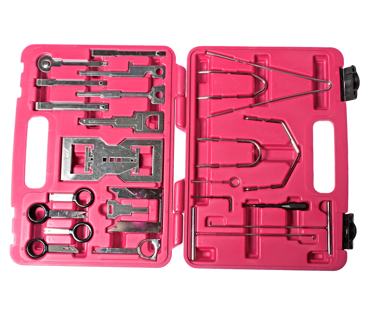 Набор инструментов для демонтажа авторадиоаппаратуры 46 предметов универсальный в кейсе JTC