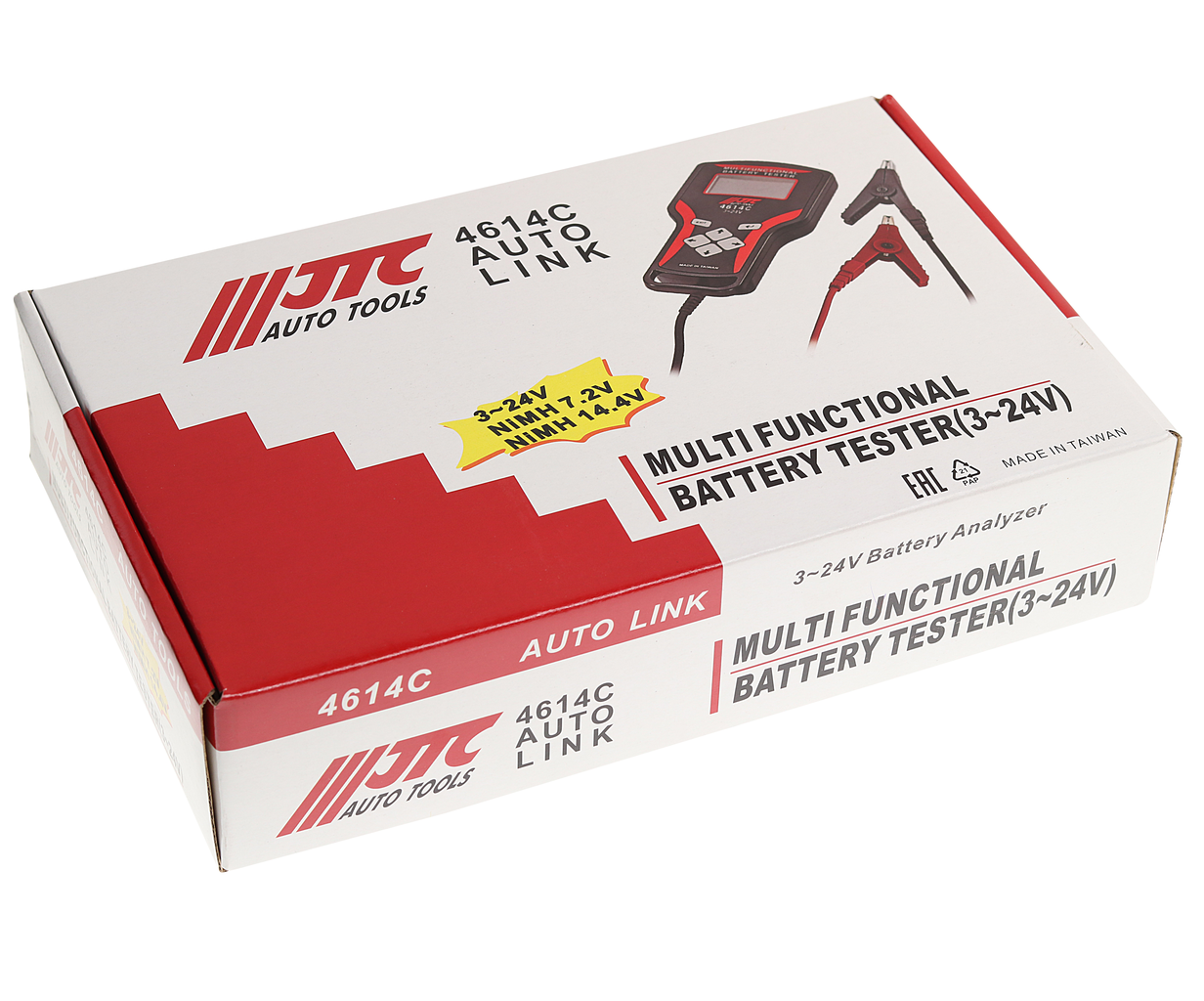 Тестер для АКБ цифровой многофункциональный 3-24V JTC