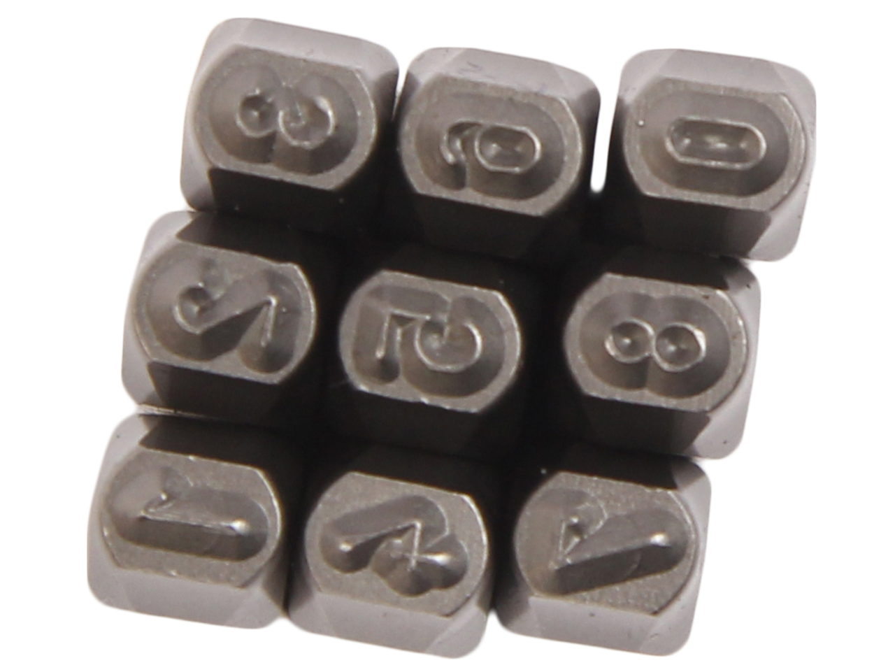 Клейма цифровые 3мм (HRC 60+-2град. DIN 1451) JTC