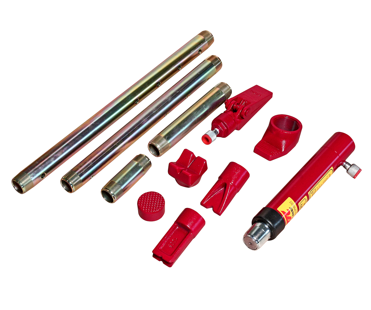 Набор инструментов 38 предметов гидравлический 10т для ремонта кузова в кейсе JTC