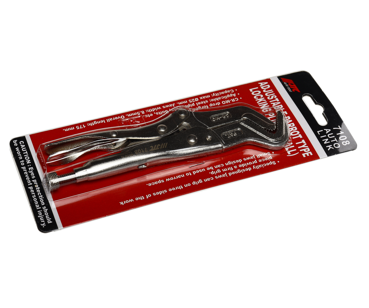 Клещи 175мм с фиксатором 5мм-25мм JTC