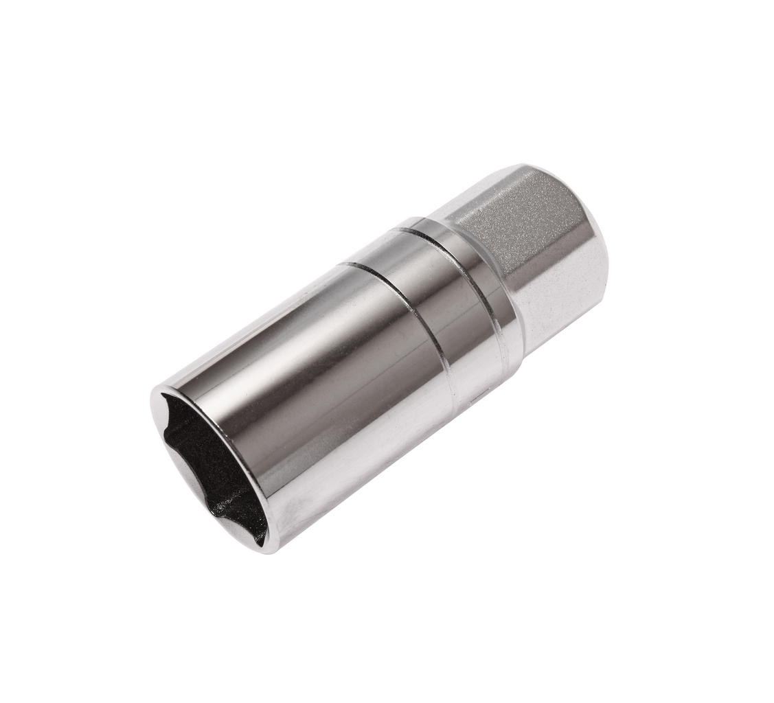 Головка свечная 1/2" 21мм 6-гранная с резиновым фиксатором JTC