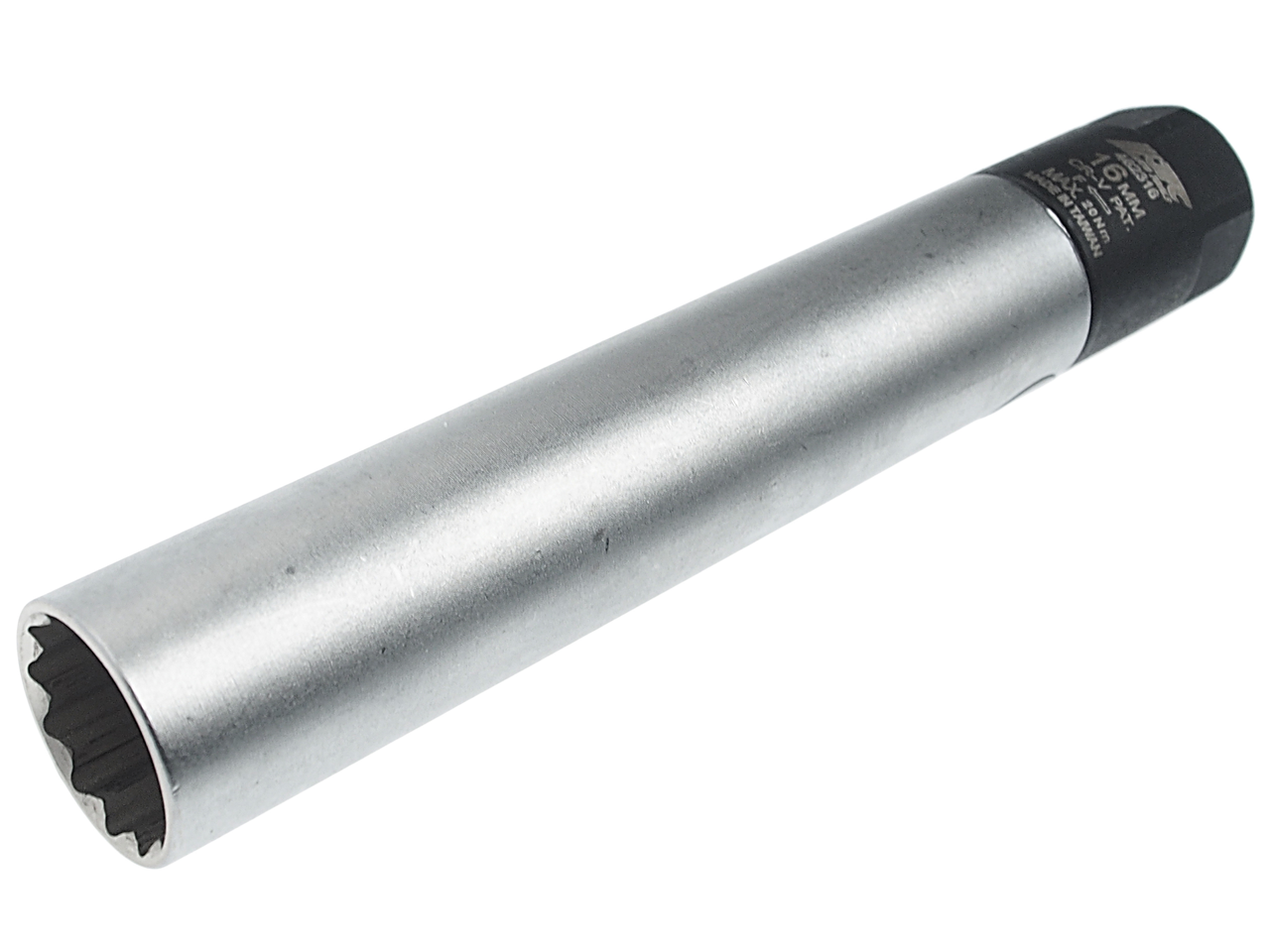 Головка свечная 3/8" 16мм 12-ти гранная с фиксированным усилием затяжки JTC