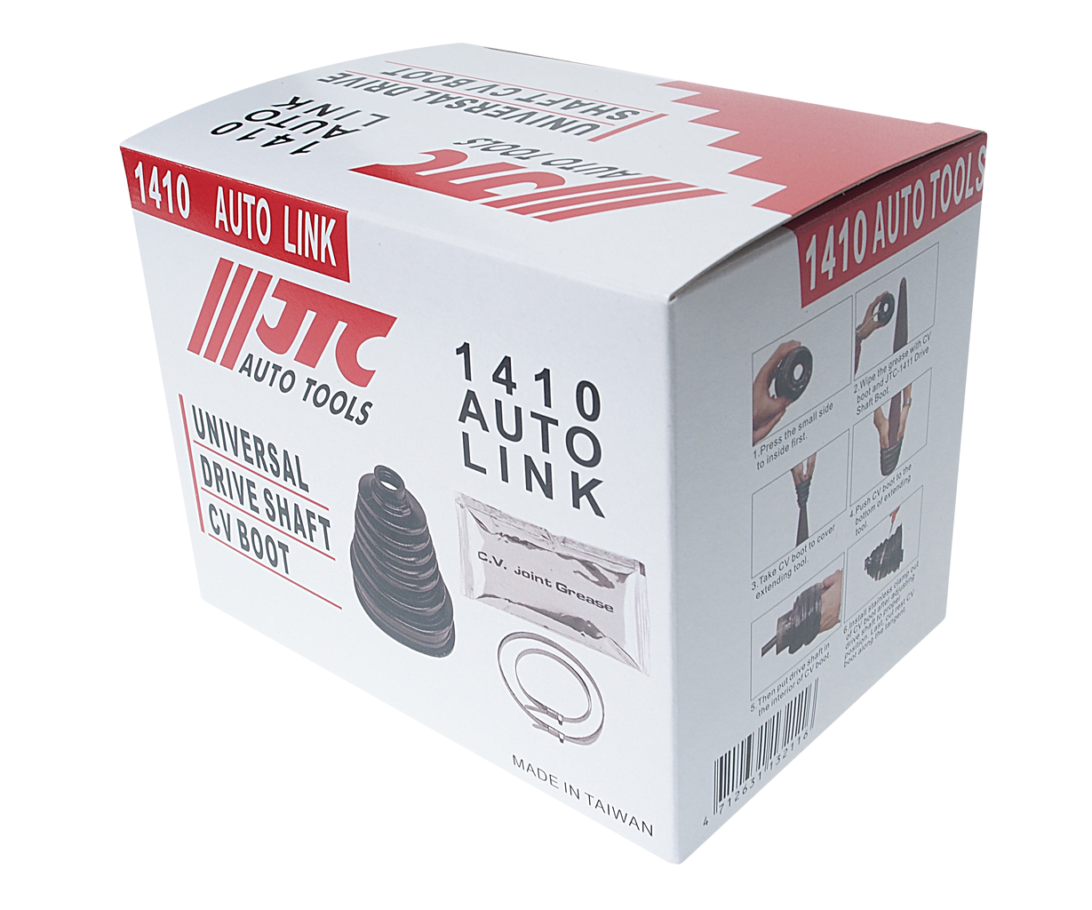 Набор для замены пыльников ШРУСа универсальный (пыльник, стяжка, масленка) JTC