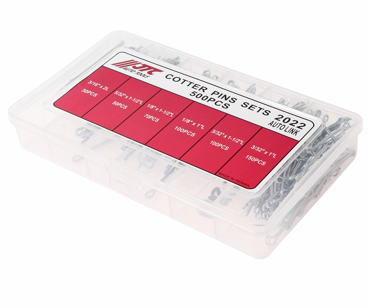 Набор шплинтов 500шт. в боксе JTC