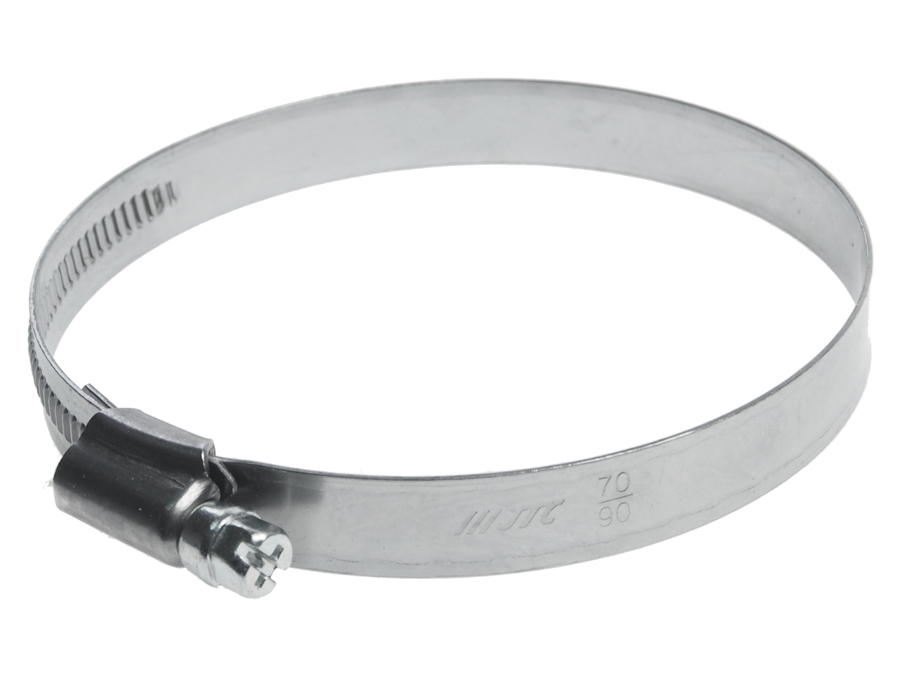 Хомут ленточный 070-090мм (12мм) червячный нержавеющая сталь JTC