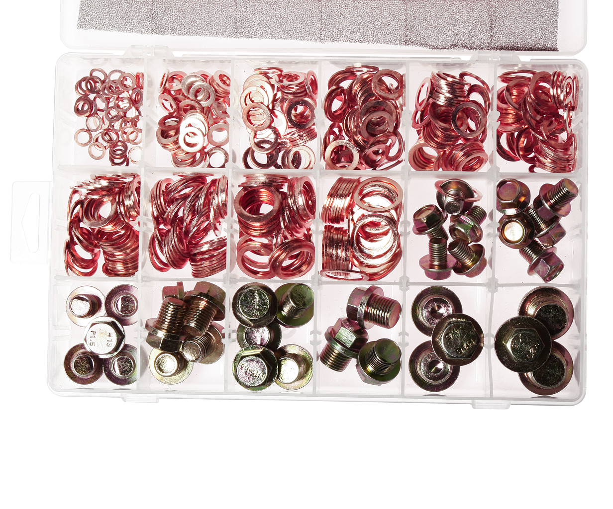 Шайба медная и пробка поддона картера (в боксе) 534шт. JTC