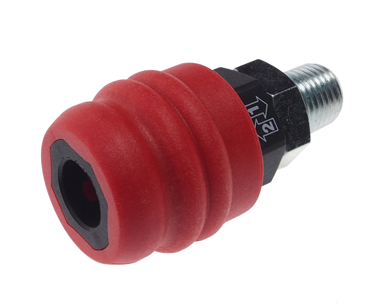 Переходник для компрессора M1/4" быстросъемный наружная резьба композитный двухрежимный JTC