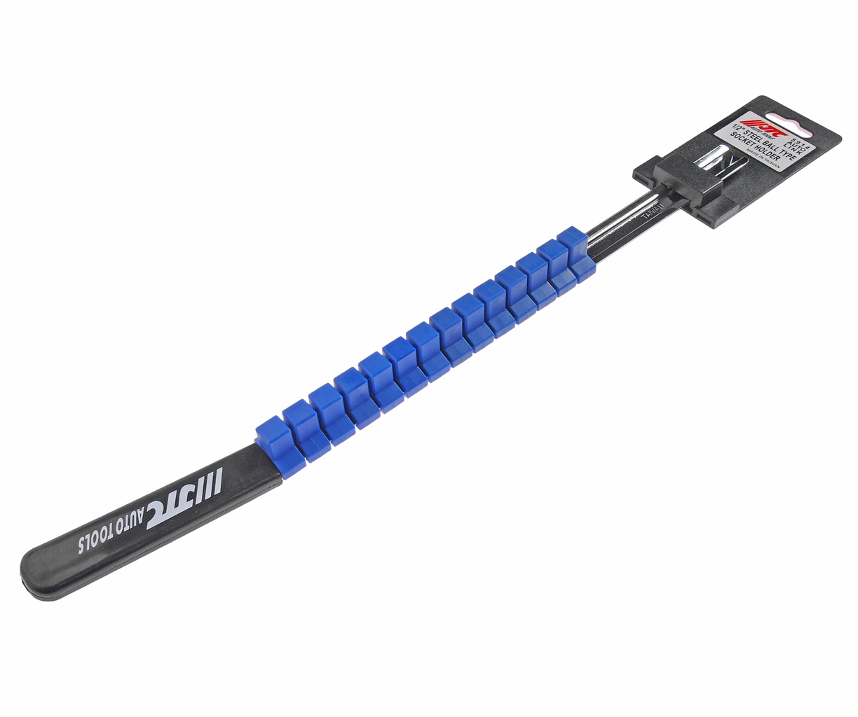 Держатель головок 1/2" L=445мм стальная рейка 14шт. (пластиковая рукоятка) JTC