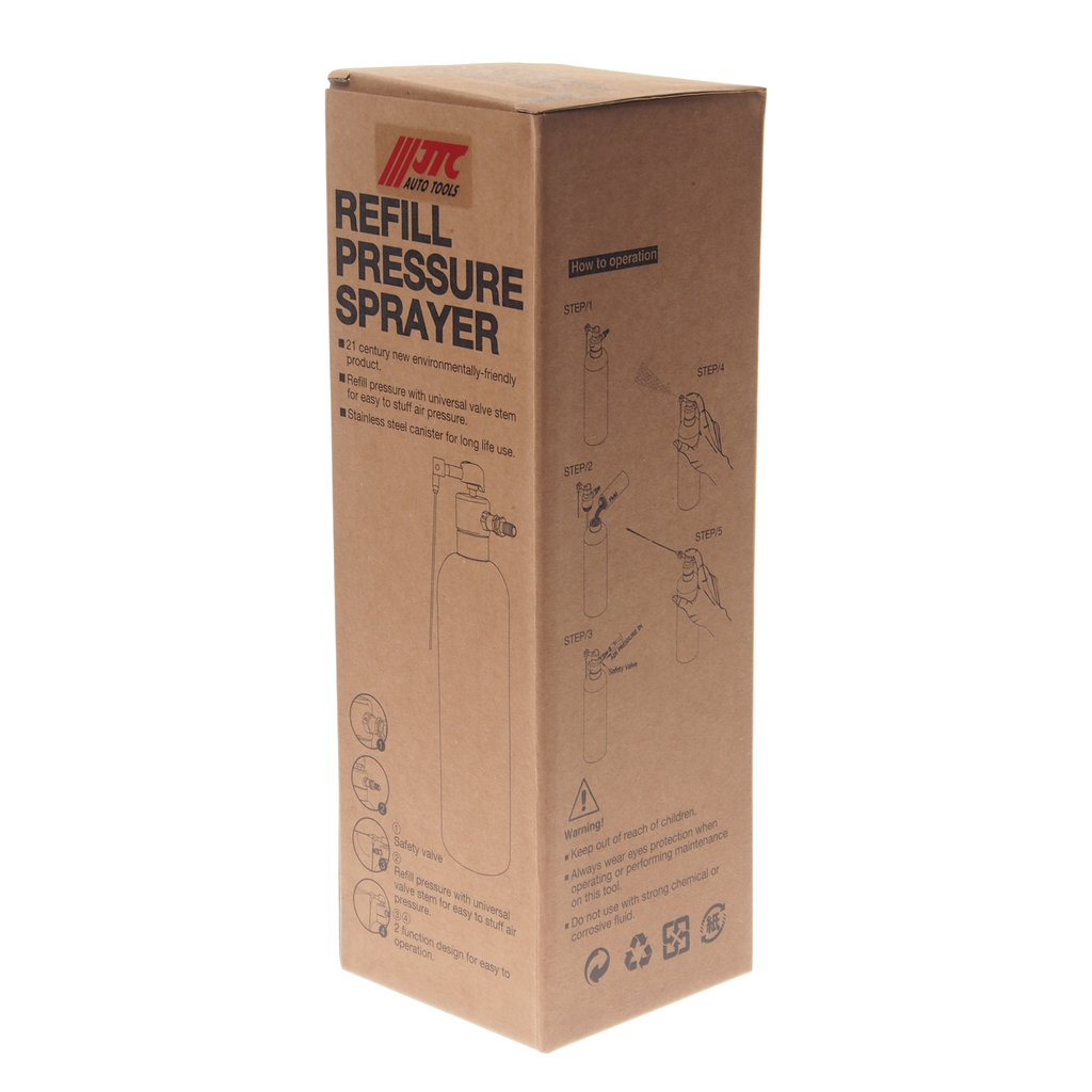 Распылитель с алюминиевым контейнером 90 PSI, 650см3 JTC