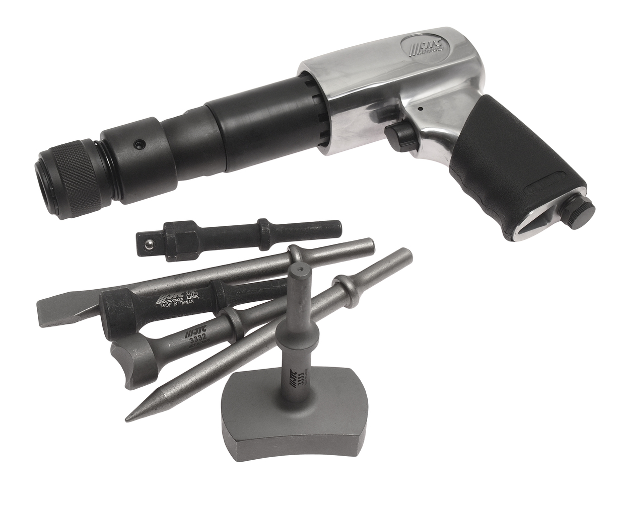 Молоток пневматический 2100уд/мин. с набором зубил 8 предметов JTC