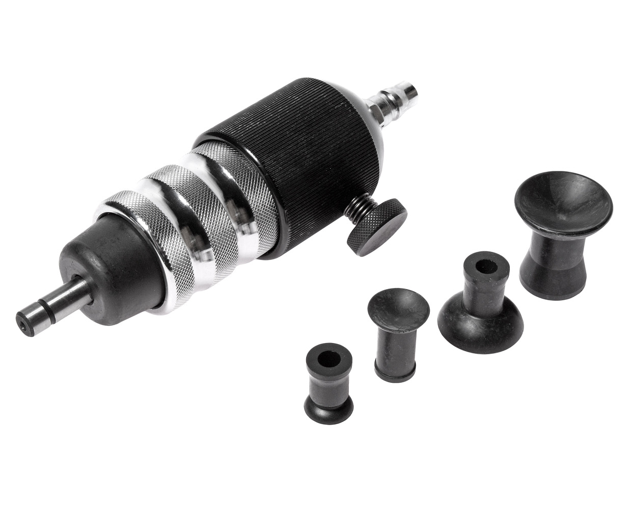 Машинка пневматическая для притирки клапанов 3000об/мин., 90PSI, L=154мм (4 насадки 15-35мм) JTC