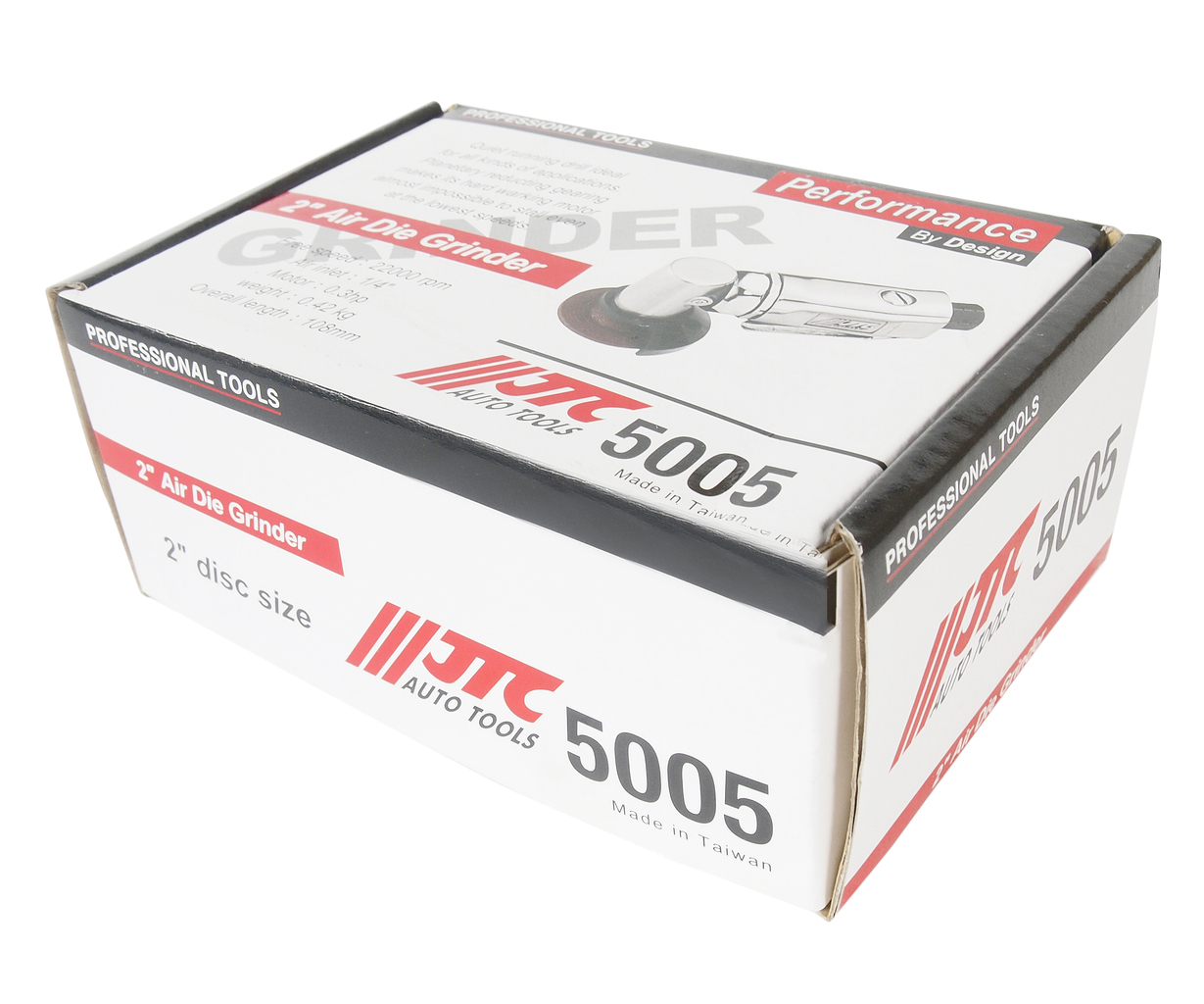 Машинка пневматическая шлифовальная 22000об/мин., 90PSI, диск 2", штуцер 1/4", длина 108мм JTC