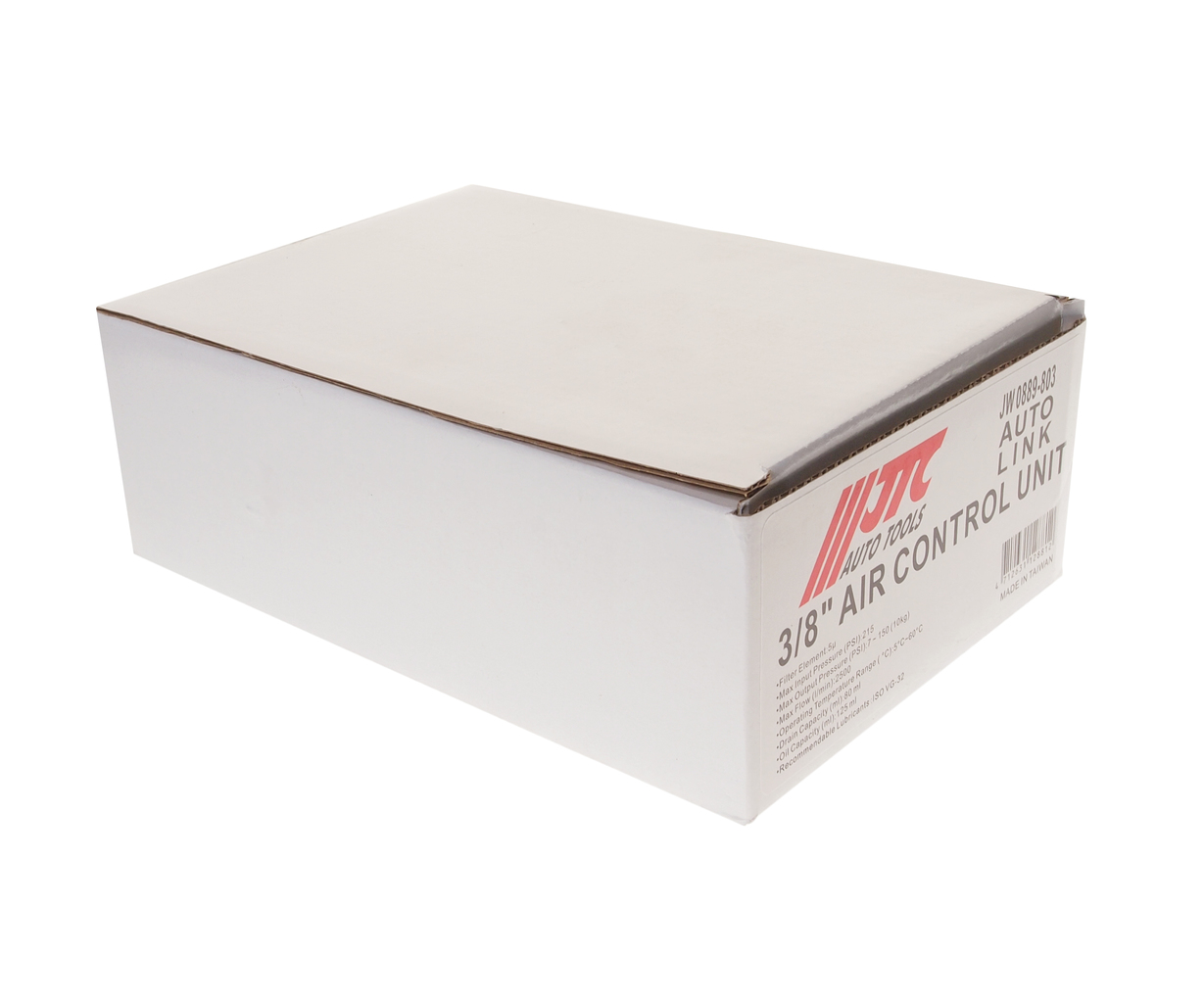 Блок подготовки воздуха (лубрикатор,осушитель) 3/8" пластик. переключ. 150PSI 2500л/мин. 125мл JTC