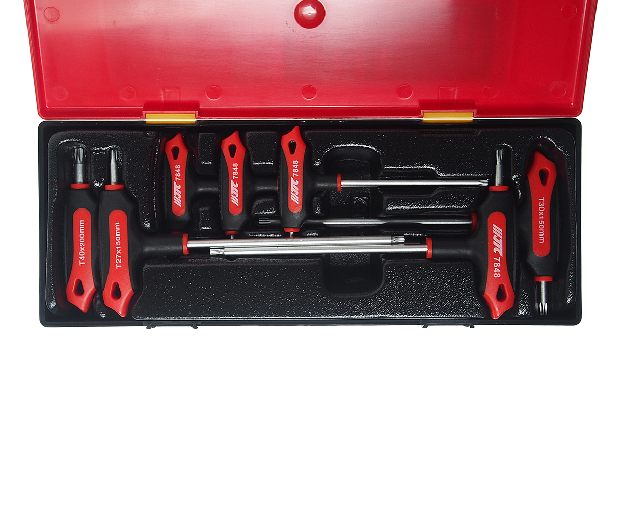 Набор ключей TORX Т10Н-Т40Н Т-образных 7 предметов JTC