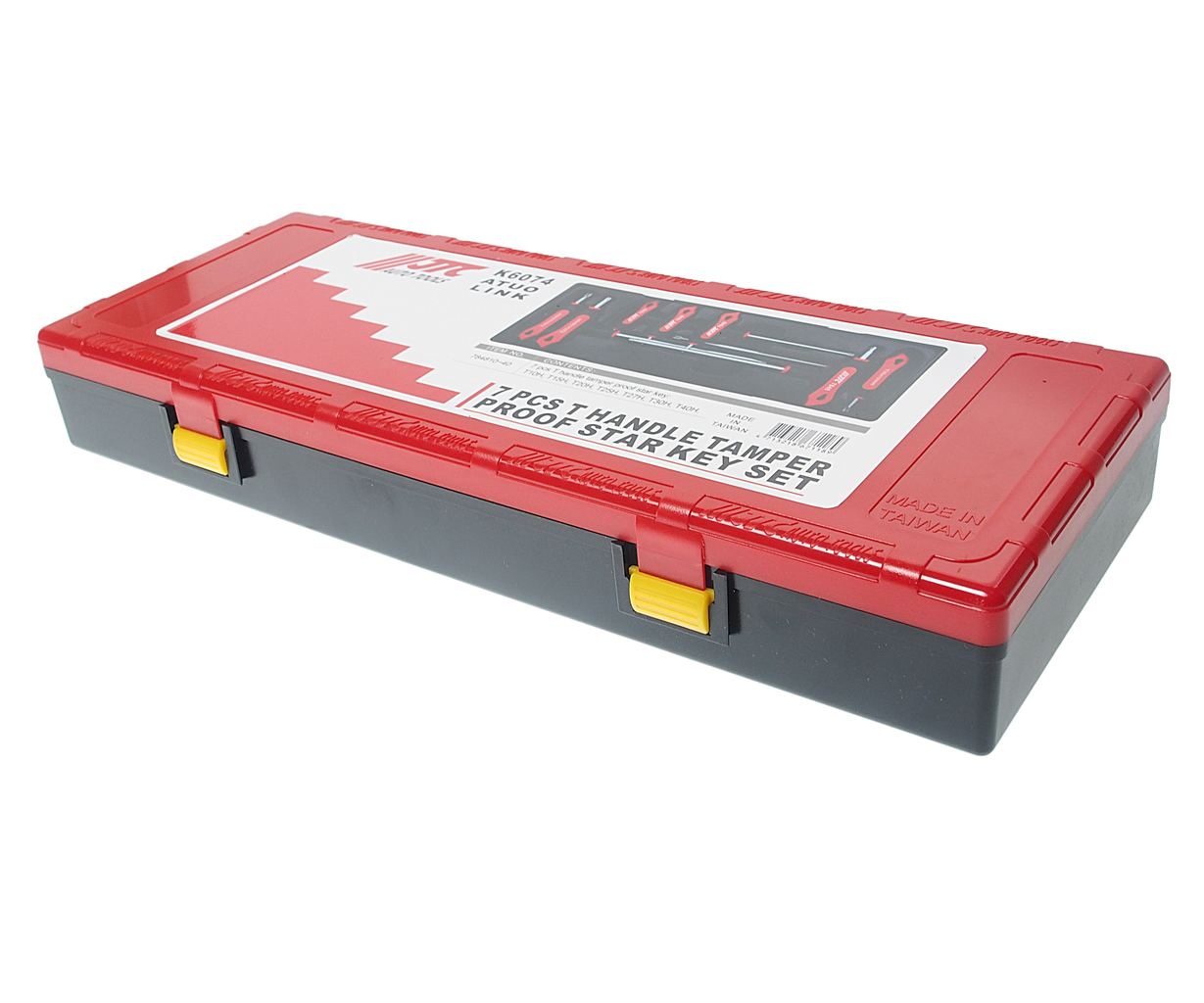 Набор ключей TORX Т10Н-Т40Н Т-образных 7 предметов JTC