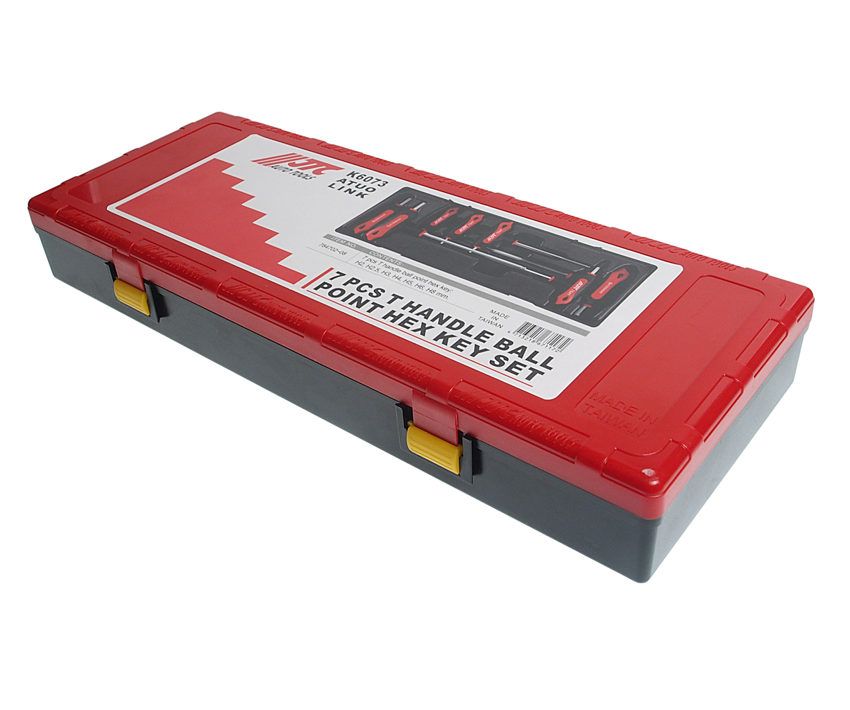 Набор ключей шестигранных 2-8мм Т-образных HEX 7 предметов JTC