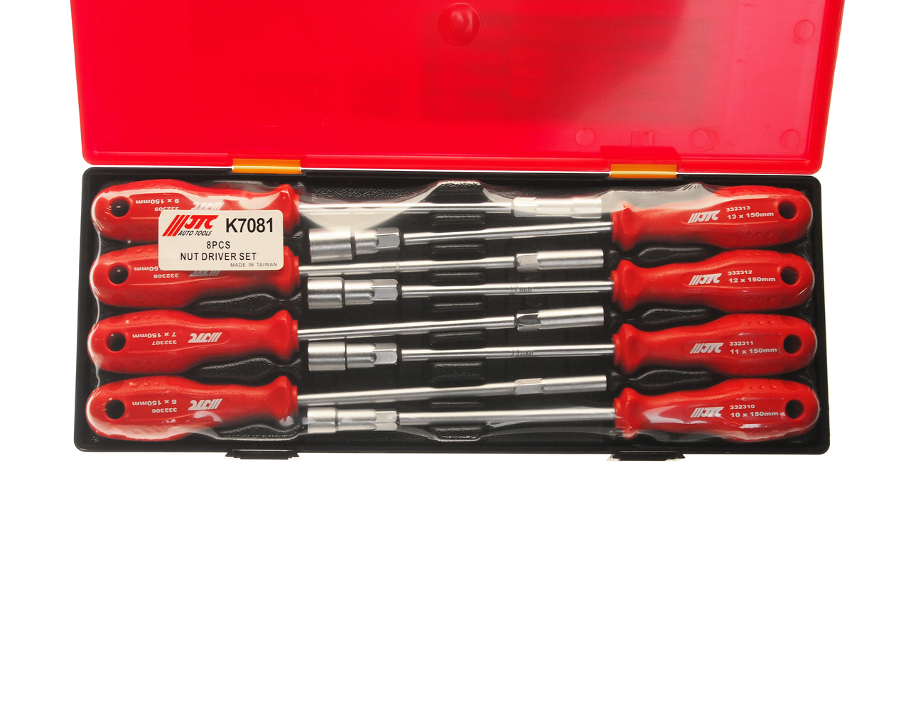 Набор отверток с торцевой головкой 6-13мм 8 предметов в кейсе JTC