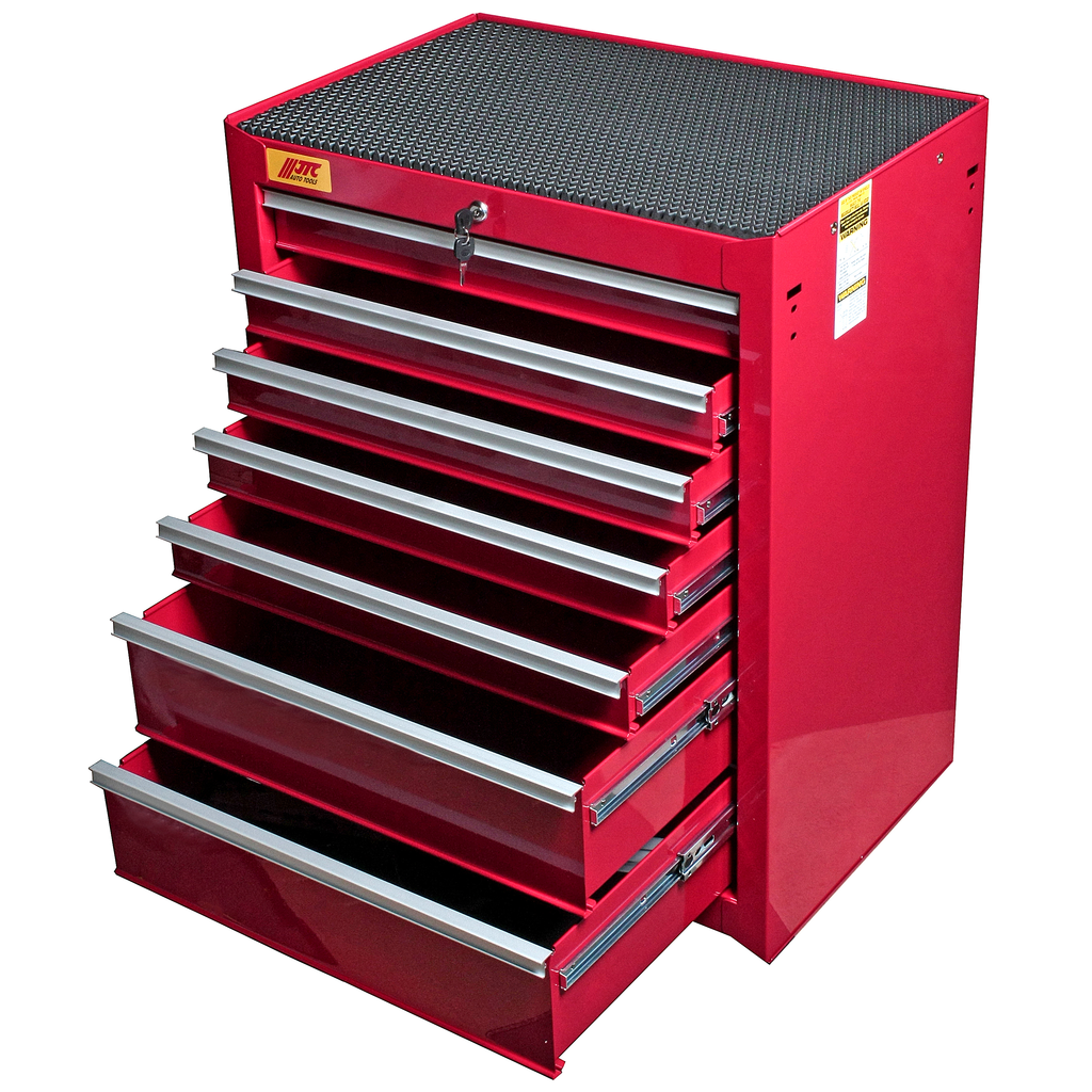 Тележка инструментальная 7 секций резиновый коврик в комплекте JTC
