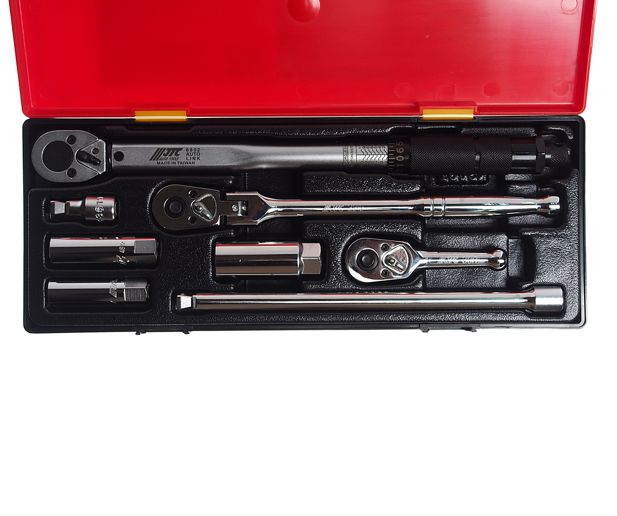 Набор головок для свечей зажигания с динамометрическим ключом 3/8" 8 предметов в кейсе JTC
