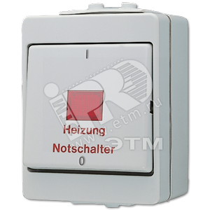 Выключатель аварийный для отопительных систем 16AX 400V накладная IP44