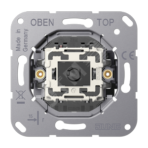 Механизм серии LS1912 одноклавишный, проходной, крепление винтами, без монтажных лапок
