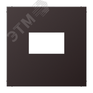 Плата для USB-зарядных устройств без видимого     винта, алюминий темный (dark)