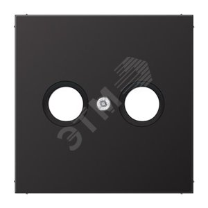 Накладка для телевизионной розетки (TV-FM)  Серия LS990  Материал- металл  Цвет- алюминий дарк