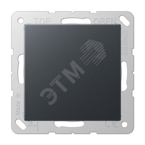 Крышка для произвольных отверстий (с несущей платой)  Серия A500  Материал- термопласт  Цвет- матовый антрацит