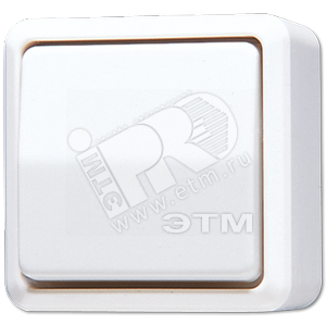 Выключатель универсальный накладной белый