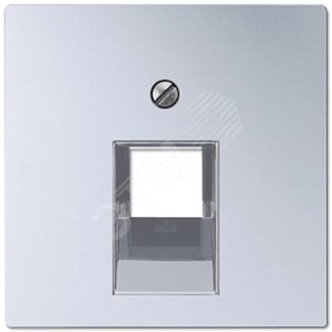 Накладка 1-ой телефонной/компютерной розетки  IAE/UAE (1 x 8-пол.)   Серия Eco Profi  Материал- термопласт  Цвет- алюминий (крашеный).