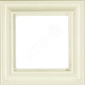 Рамка 1-местная для вертикальной и горизонтальной установки. Серия- Eco DECO. Материал- термопласт. Цвет- слоновая кость.