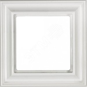 Рамка 1-местная для вертикальной и горизонтальной установки. Серия- Eco DECO. Материал- термопласт. Цвет- белый