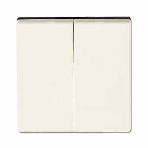 Клавиша 2-я для двухклавишных выключателей  без подсветки. Для механизмов- EP405U, EP409U. Серия- Eco Profi. Материал- термопласт. Цвет- слоновая кост