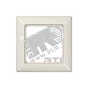 Рамка 1-я для горизонтальной/вертикальной установки  Серия- AS550  Материал- дуропласт  Цвет- слоновая кость