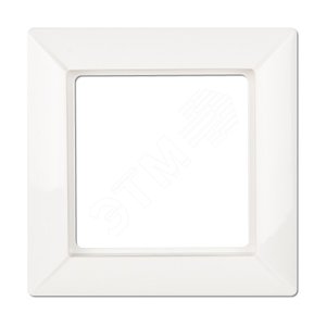 Рамка 1-местная для вертикальной и горизонтальной установки. Серия- Eco Profi. Материал- термопласт. Цвет- белый