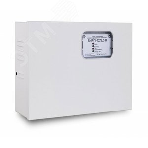 Источник вторичного электропитания 12В, 2,5А, кратковременно до 5А, рабочий диапазон напряжения сети 187-270В, сетевой выключатель, корпус IP31